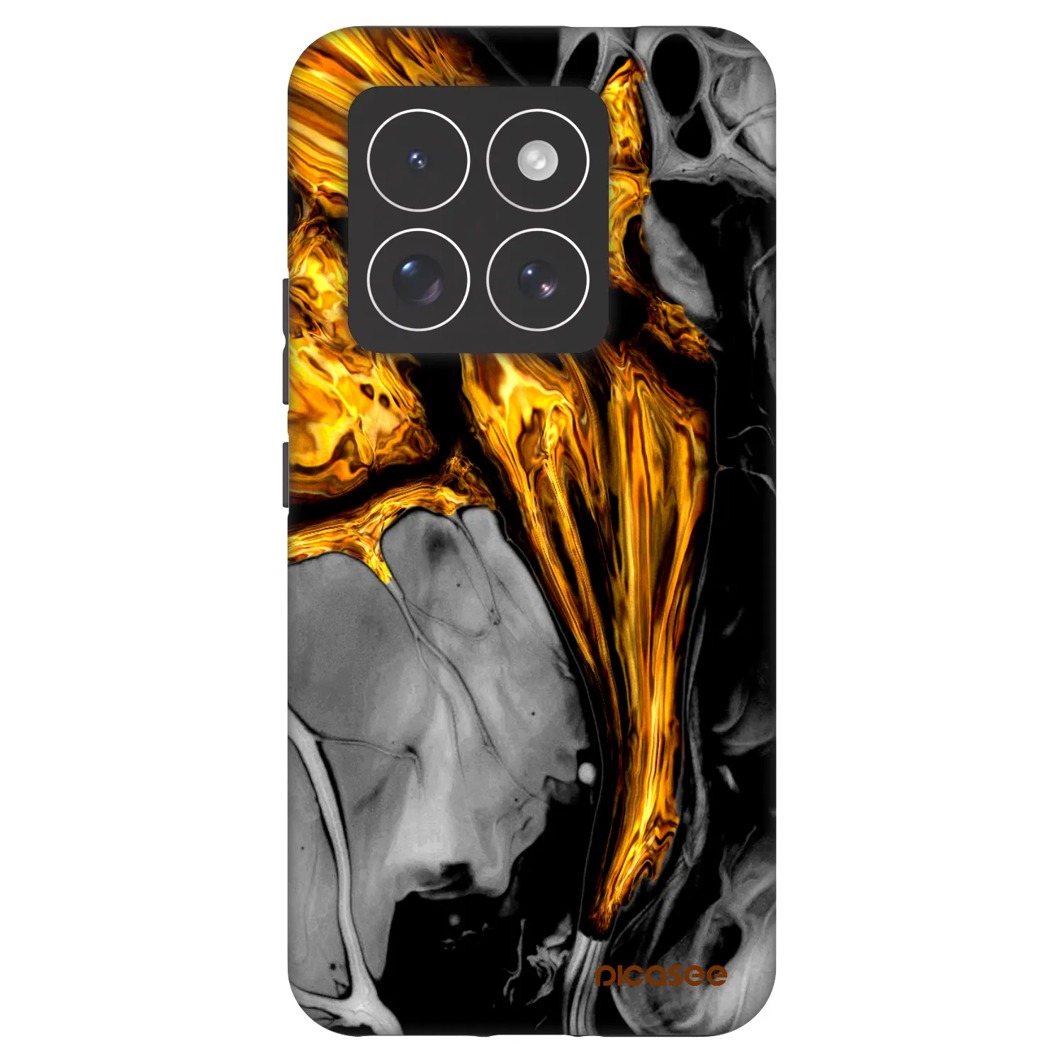 Picasee Fashion Case za Xiaomi 14 Pro - Black Gold