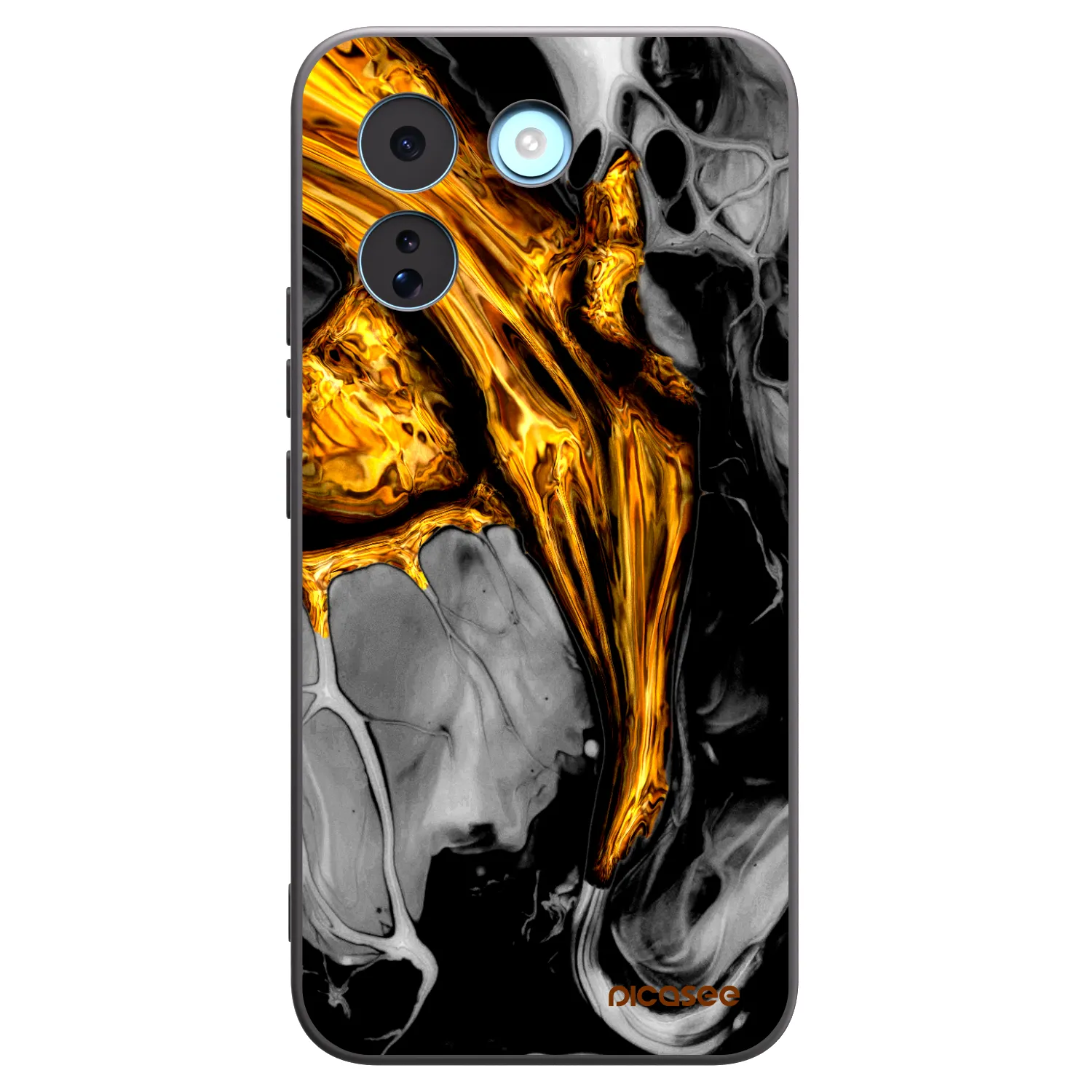 Picasee crna silikonska maskica za Xiaomi Redmi Note 17 Pro MAX 5G - Black Gold