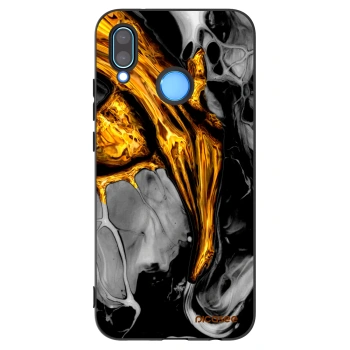 Picasee crna silikonska maskica za Huawei P20 Lite - Black Gold