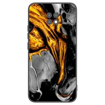 Picasee crna silikonska maskica za Xiaomi Redmi Note 9T - Black Gold