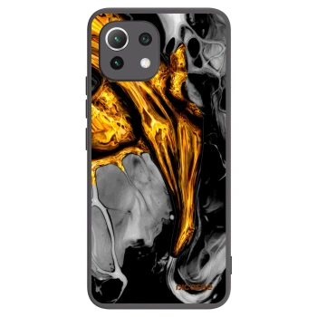 Picasee crna silikonska maskica za Xiaomi 11 Lite 5G NE - Black Gold