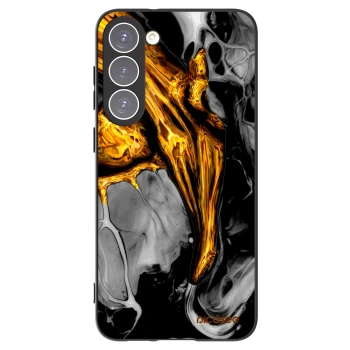 Picasee crna silikonska maskica za Samsung Galaxy S23+ 5G - Black Gold