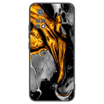 Picasee crna silikonska maskica za Xiaomi Redmi Note 11S 5G - Black Gold