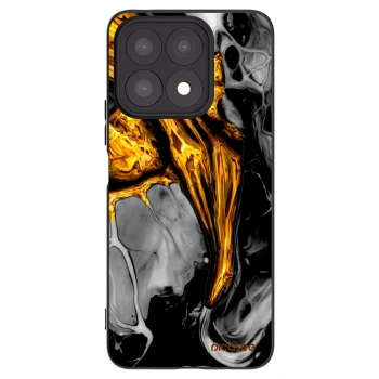Picasee crna silikonska maskica za Honor X8a - Black Gold