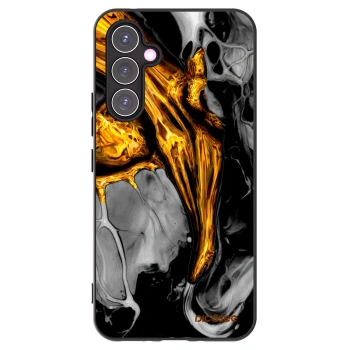 Picasee crna silikonska maskica za Samsung Galaxy A54 5G A546B - Black Gold