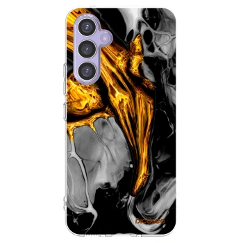 Picasee silikonska prozirna maskica za Samsung Galaxy A54 5G A546B - Black Gold