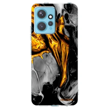 Picasee silikonska prozirna maskica za Xiaomi Redmi Note 12 4G - Black Gold