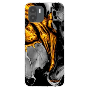 Picasee silikonska prozirna maskica za Xiaomi Redmi A2 - Black Gold