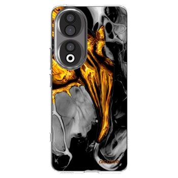 Picasee silikonska prozirna maskica za Honor 90 5G - Black Gold
