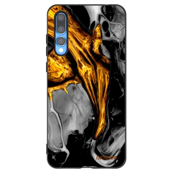 Picasee crna silikonska maskica za Huawei P20 Pro - Black Gold