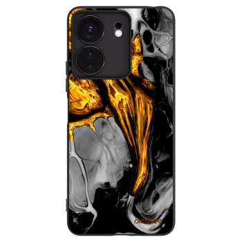 Picasee crna silikonska maskica za Xiaomi Redmi 13C 4G - Black Gold