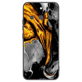 Picasee crna silikonska maskica za Realme 11 Pro+ - Black Gold