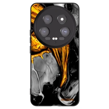 Picasee crna silikonska maskica za Xiaomi 14 Ultra - Black Gold