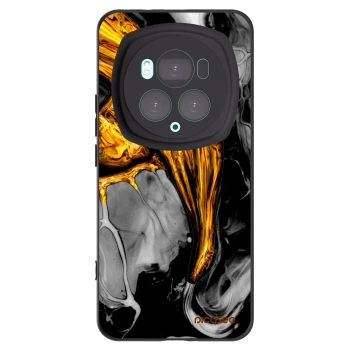 Picasee crna silikonska maskica za Honor Magic6 Pro - Black Gold