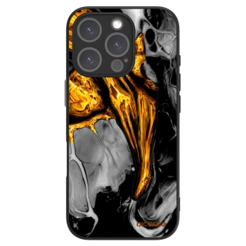 Picasee ULTIMATE CASE MagSafe za Apple iPhone 16 Pro - Black Gold
