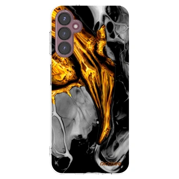Picasee silikonska prozirna maskica za Samsung Galaxy A05s A057G - Black Gold