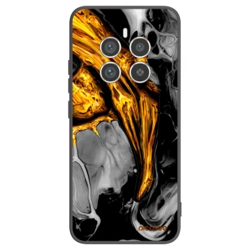 Picasee crna silikonska maskica za Realme 12 Pro 5G - Black Gold