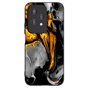 Picasee crna silikonska maskica za Honor 200 Lite - Black Gold