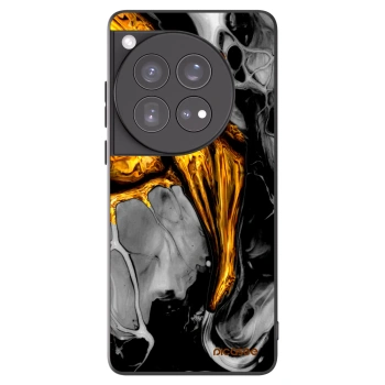 Picasee crna silikonska maskica za OnePlus 12 5G - Black Gold