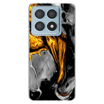 Picasee silikonska prozirna maskica za Xiaomi 14T Pro - Black Gold