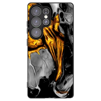 Picasee crna silikonska maskica za Samsung Galaxy S25 Ultra 5G - Black Gold