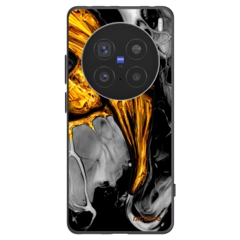 Picasee crna silikonska maskica za Vivo X200 Pro - Black Gold