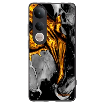 Picasee crna silikonska maskica za Vivo V50 Lite 5G - Black Gold
