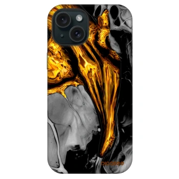 Picasee Fashion Case MagSafe za Apple iPhone 15 - Black Gold