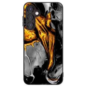Picasee crna silikonska maskica za Samsung Galaxy A16 4G - Black Gold