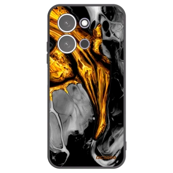 Picasee crna silikonska maskica za Xiaomi Redmi 15C 5G - Black Gold