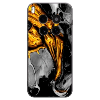 Picasee crna silikonska maskica za Vivo X300 Pro - Black Gold