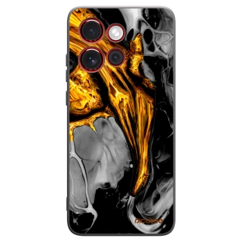 Picasee crna silikonska maskica za Motorola Edge 60 Neo 5G - Black Gold