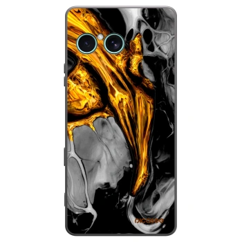 Picasee crna silikonska maskica za Sony Xperia 10 VII - Black Gold