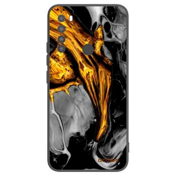 Picasee crna silikonska maskica za Xiaomi Redmi Note 8 - Black Gold