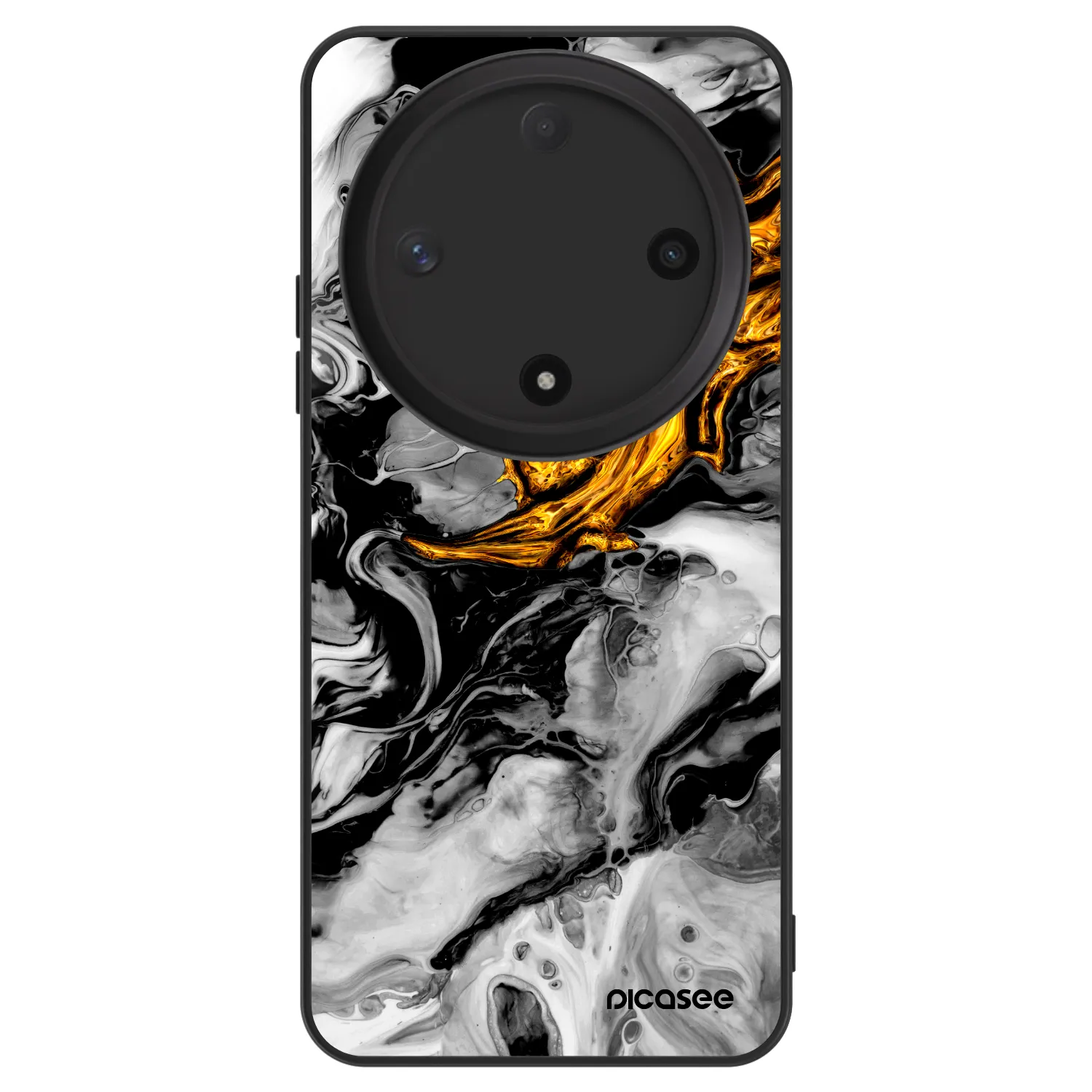 Picasee ULTIMATE CASE za Honor Magic6 Lite 5G - Black Gold 2