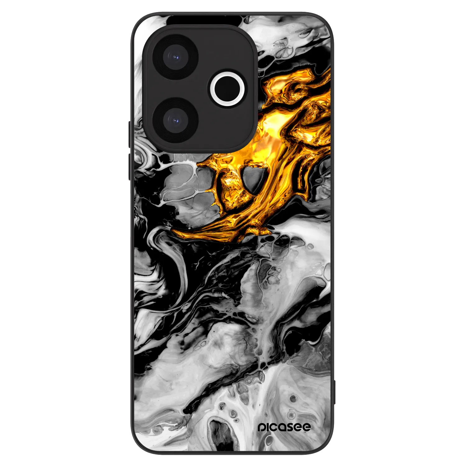 Picasee ULTIMATE CASE za Xiaomi Redmi 13 4G - Black Gold 2
