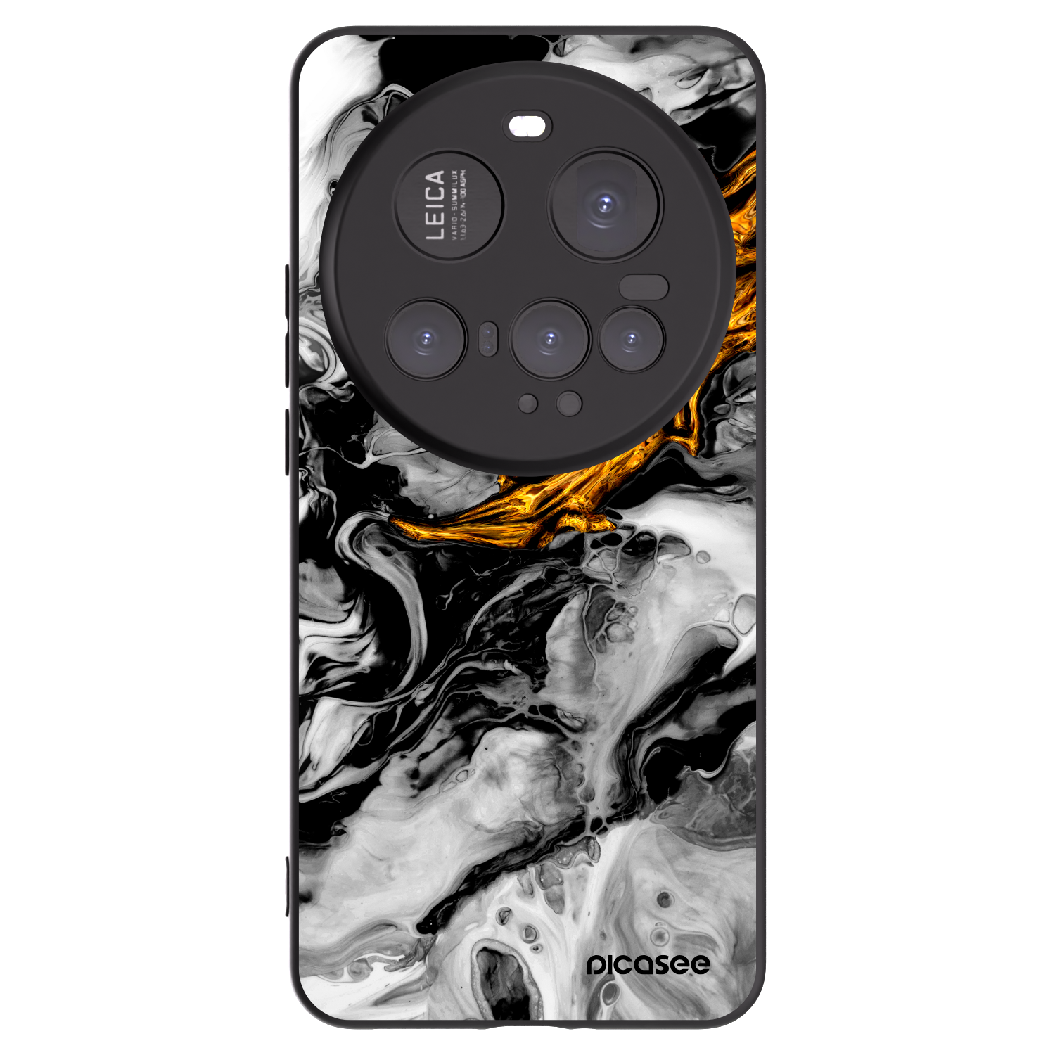 Picasee crna silikonska maskica za Xiaomi 15 Ultra - Black Gold 2