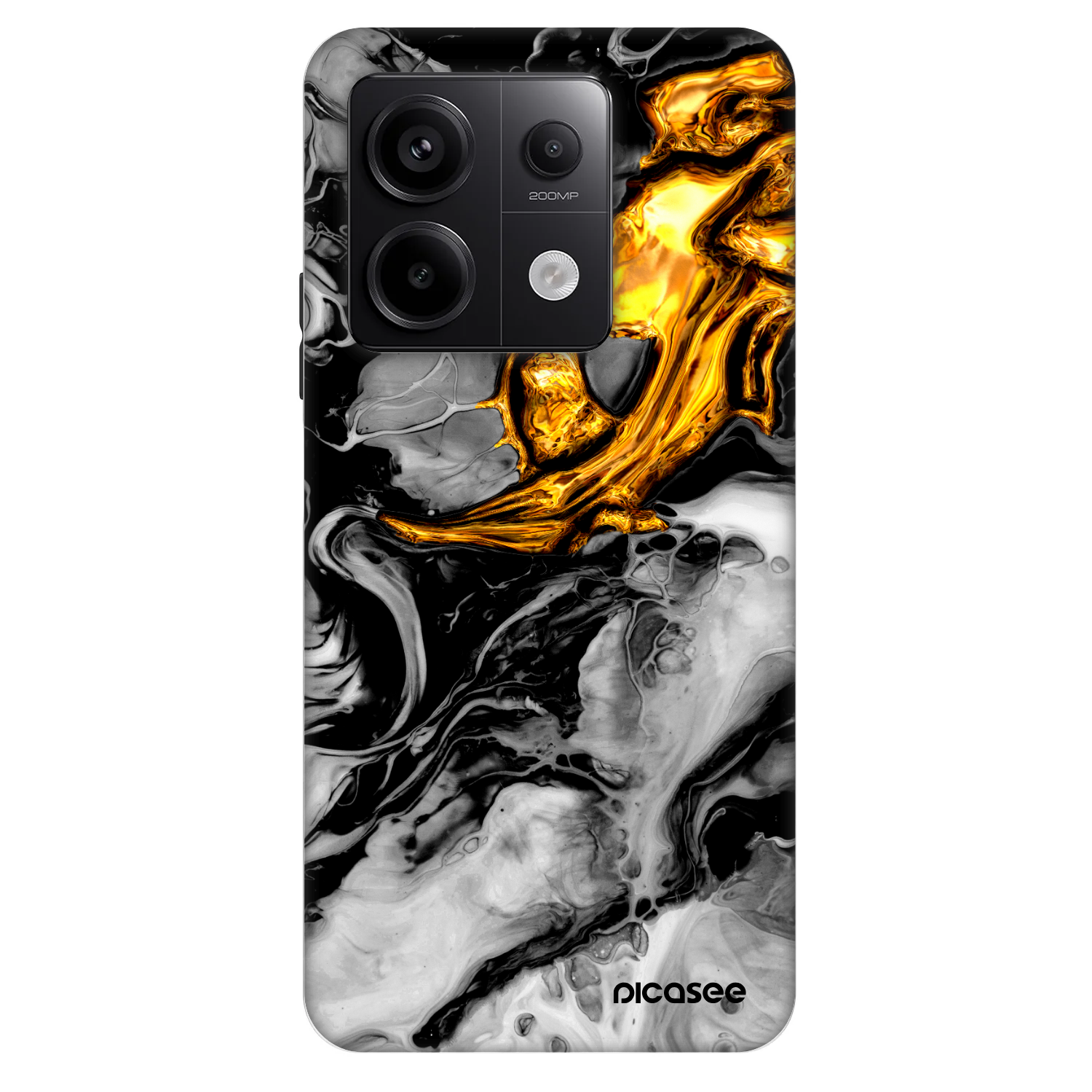 Picasee Fashion Case za Xiaomi Redmi Note 13 Pro 5G - Black Gold 2