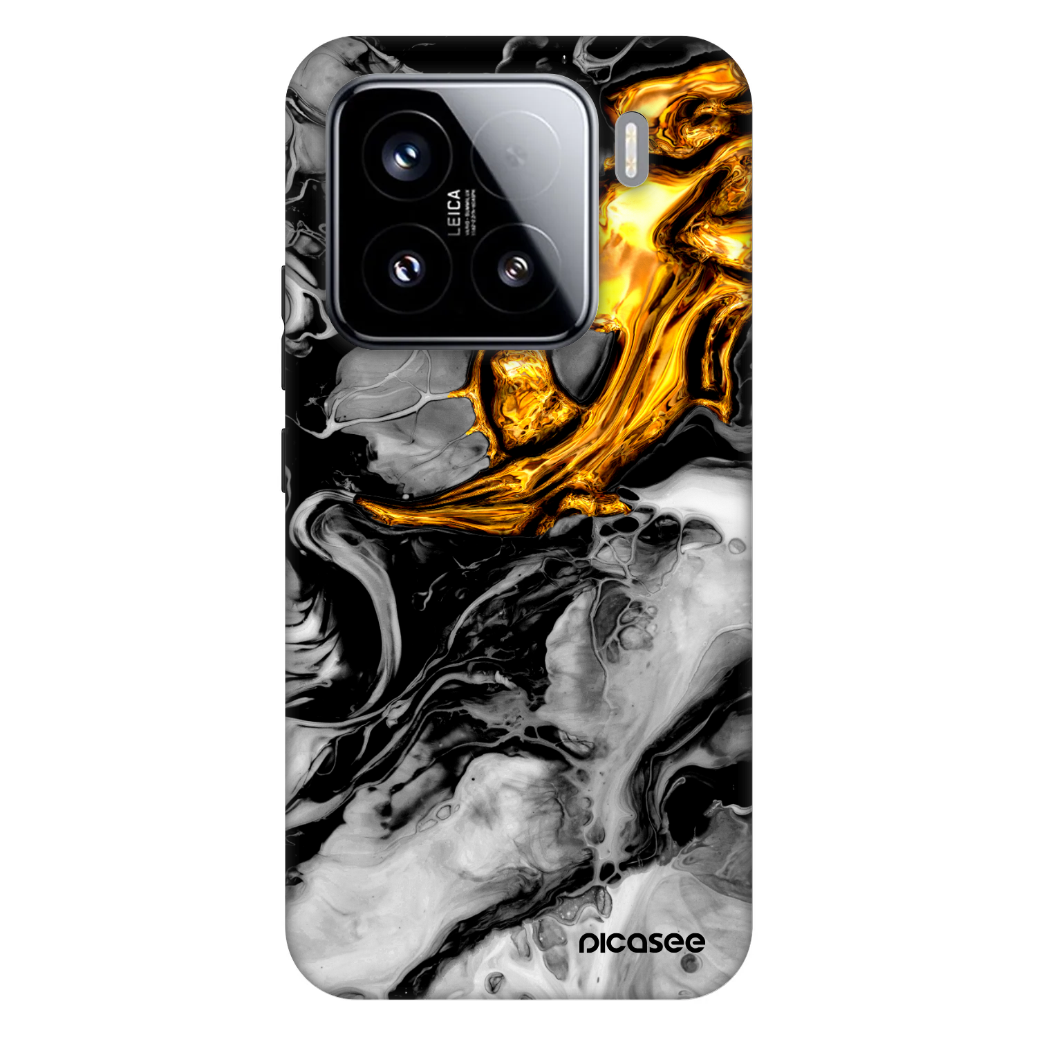 Picasee Fashion Case za Xiaomi 15 - Black Gold 2