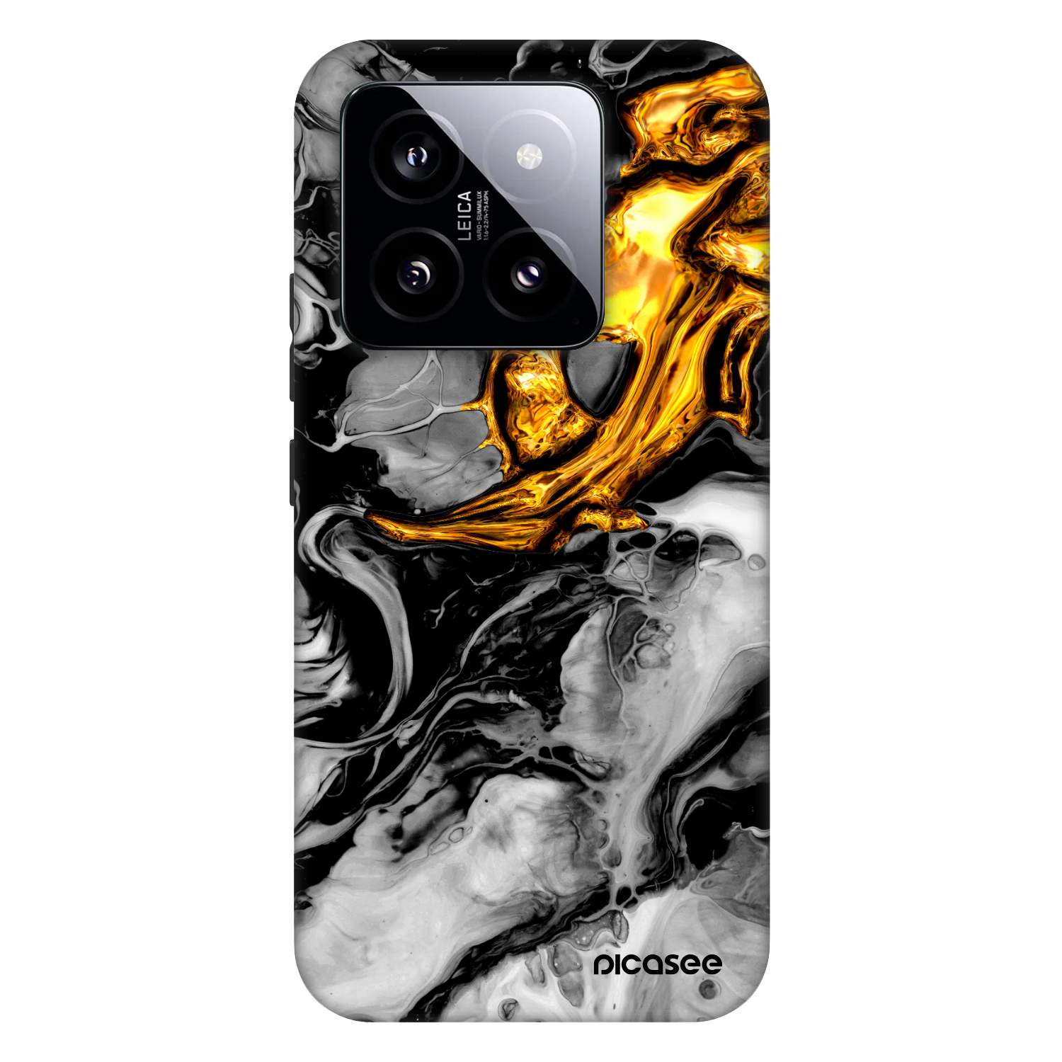 Picasee Fashion Case za Xiaomi 14 - Black Gold 2