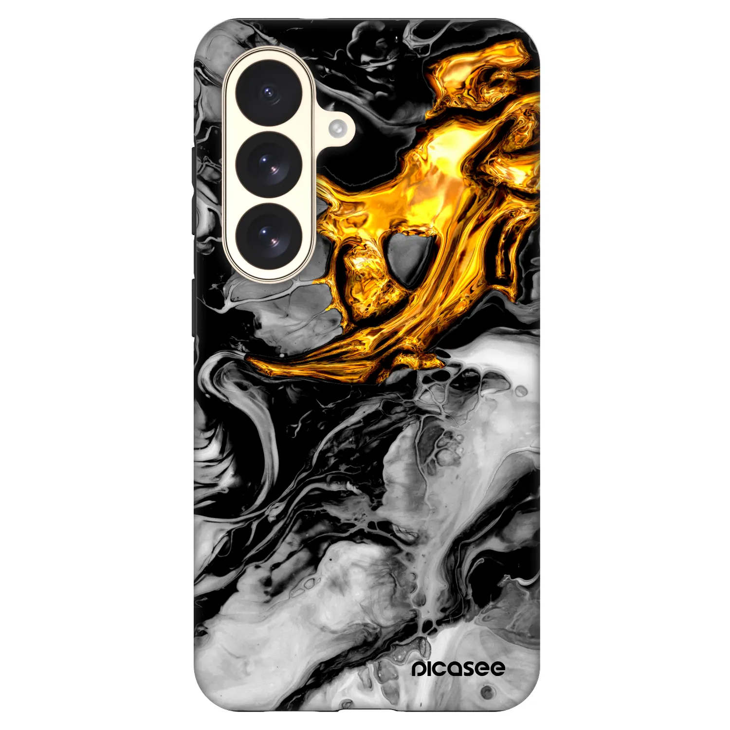Picasee Fashion Case PowerShare pro Samsung Galaxy S26 - Black Gold 2