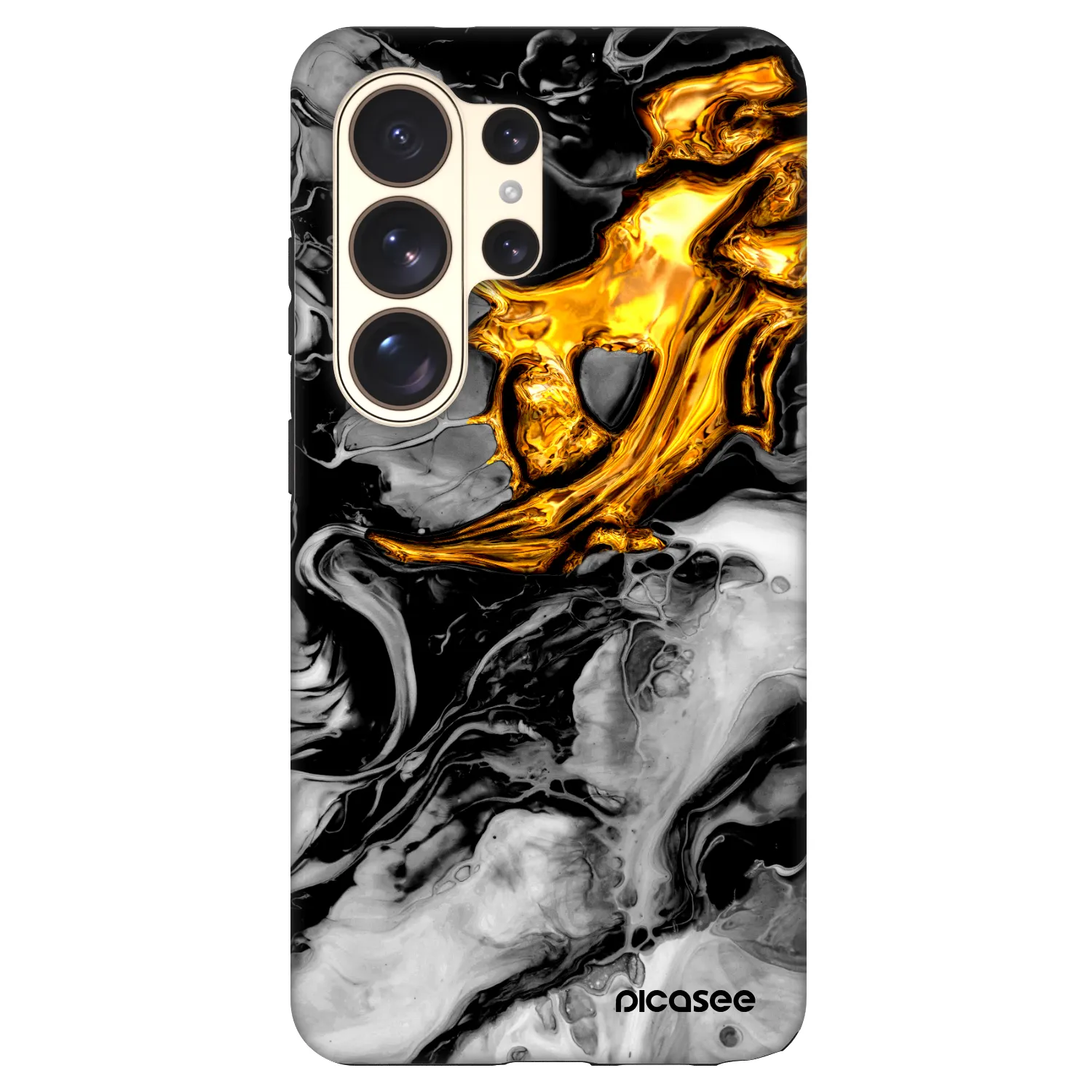 Picasee Fashion Case PowerShare pro Samsung Galaxy S26 Ultra - Black Gold 2