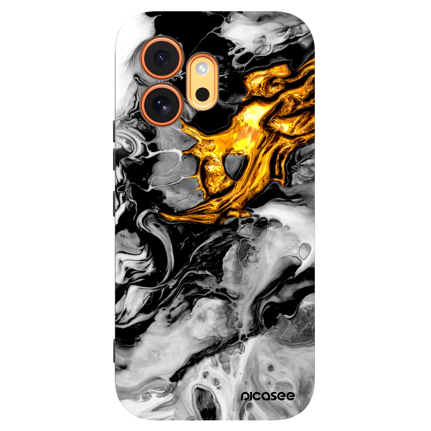 Picasee crna silikonska maskica za Honor 600 - Black Gold 2