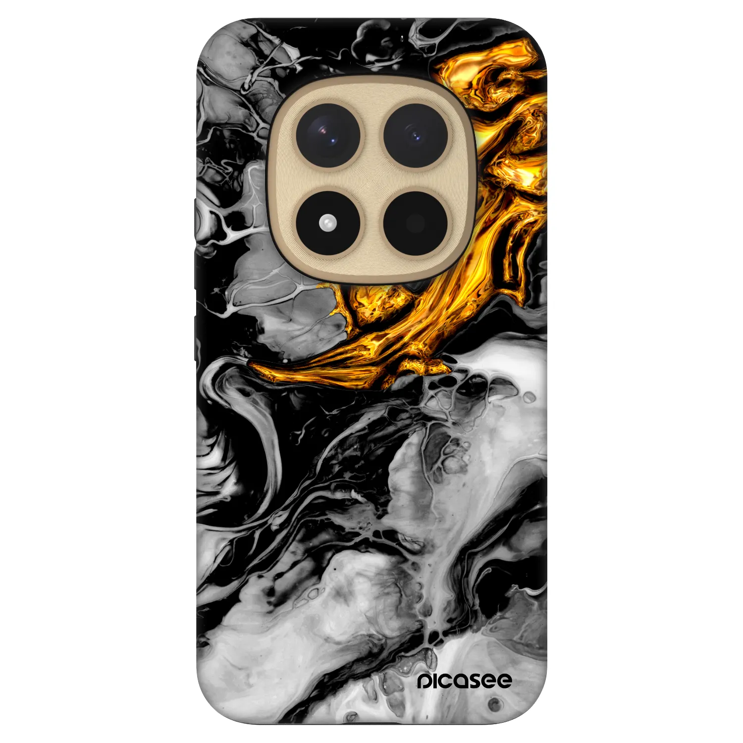 Picasee Fashion Case za Xiaomi Redmi Note 15 Pro+ - Black Gold 2