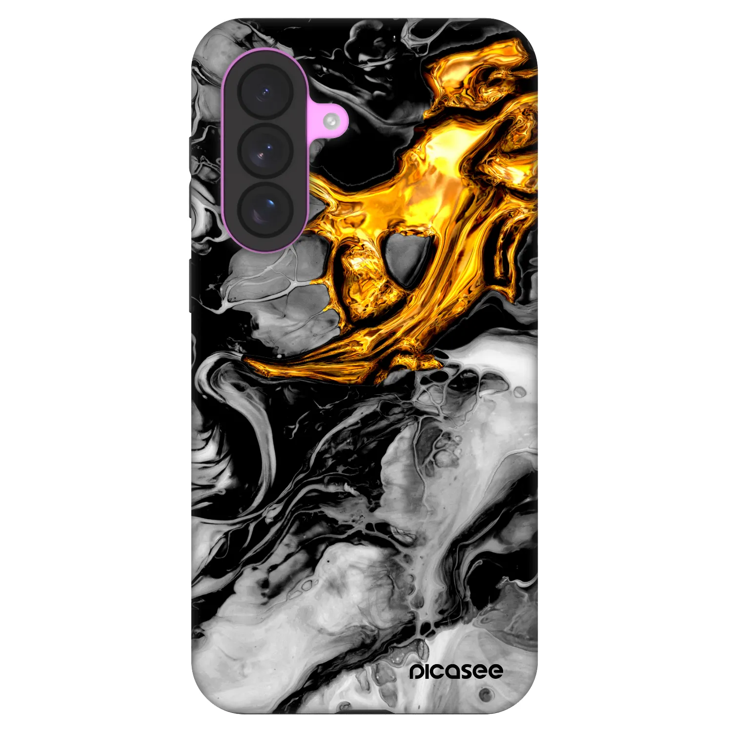 Picasee Fashion Case za Samsung Galaxy A37 - Black Gold 2