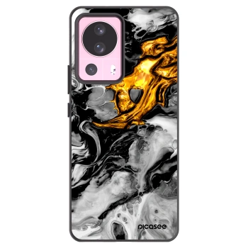 Picasee crna silikonska maskica za Xiaomi 13 Lite - Black Gold 2