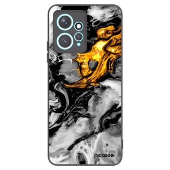 Picasee crna silikonska maskica za Xiaomi Redmi Note 12 4G - Black Gold 2