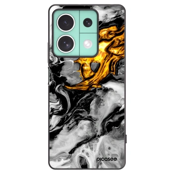 Picasee crna silikonska maskica za Xiaomi Redmi Note 13 5G - Black Gold 2