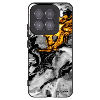 Picasee crna silikonska maskica za Xiaomi 15 - Black Gold 2