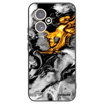 Picasee crna silikonska maskica za Honor 400 5G - Black Gold 2